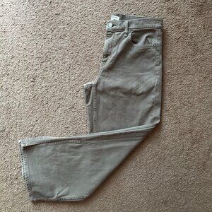 Banana Republic Jeans Mens 32x32 Mid Rise Wide Leg Light Brown Straight Leg